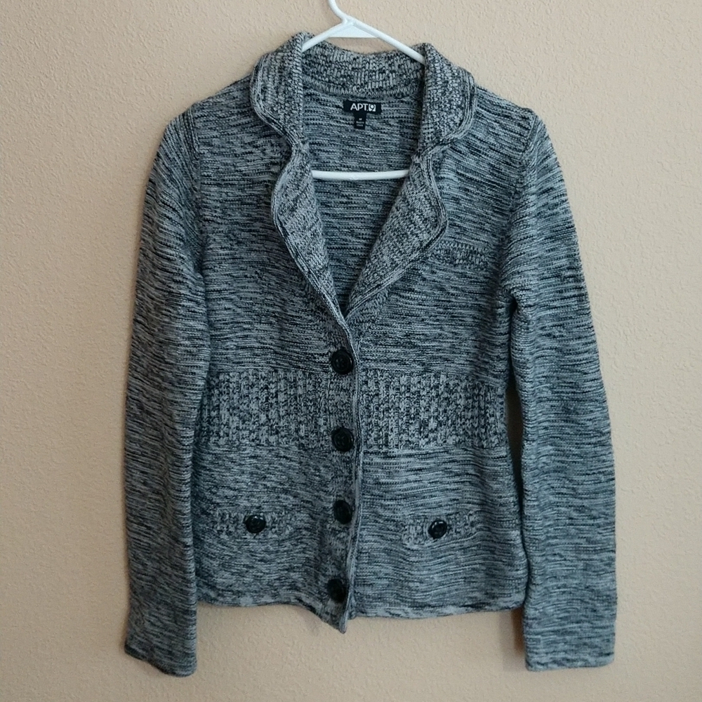 Apt9 Button Front Cardigan Size M